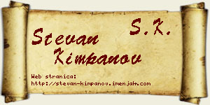 Stevan Kimpanov vizit kartica